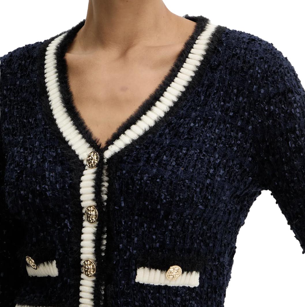 Ζακέτα Γυναικεία Guess Aomori cardi μπλέ - Image 4